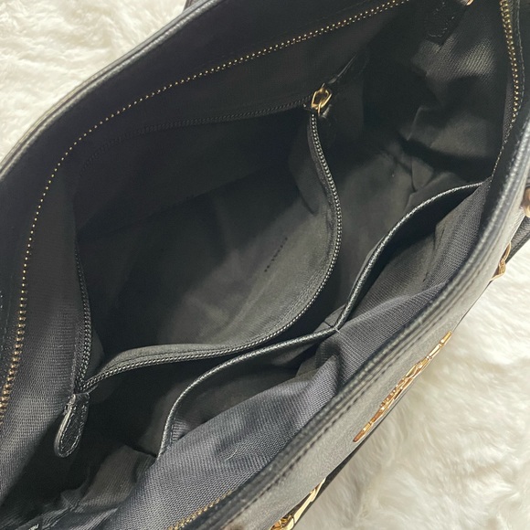 Coach Black Tote with Gold Hardware - Picture 5 of 5